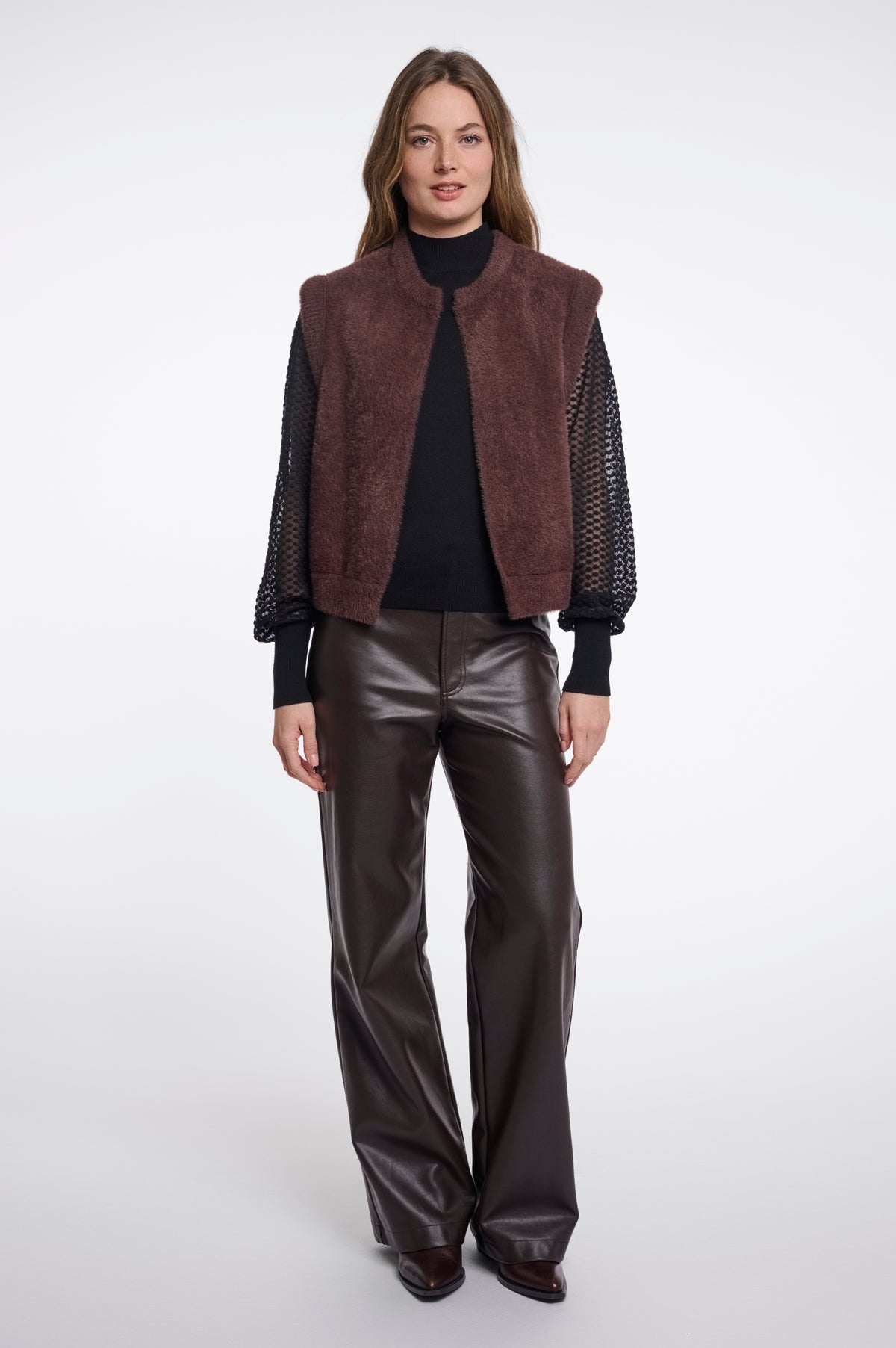 Elona Waistcoat Coffee Roast