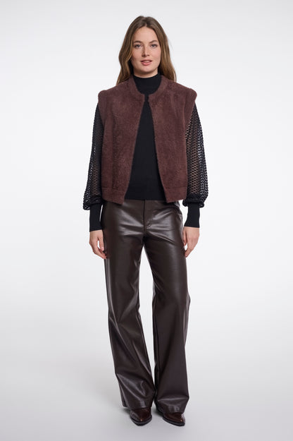 Elona Waistcoat Coffee Roast