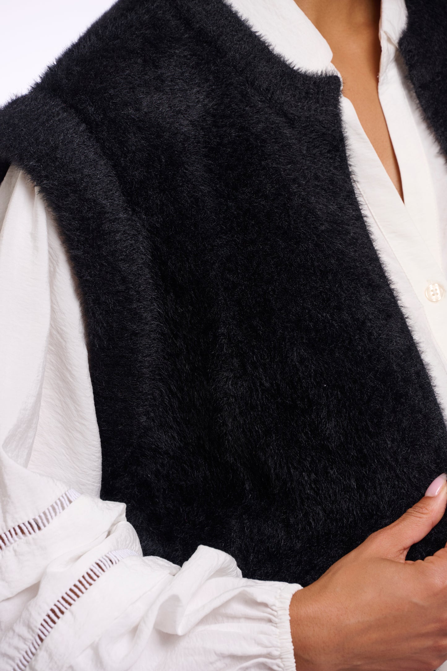 Elona Waistcoat Black