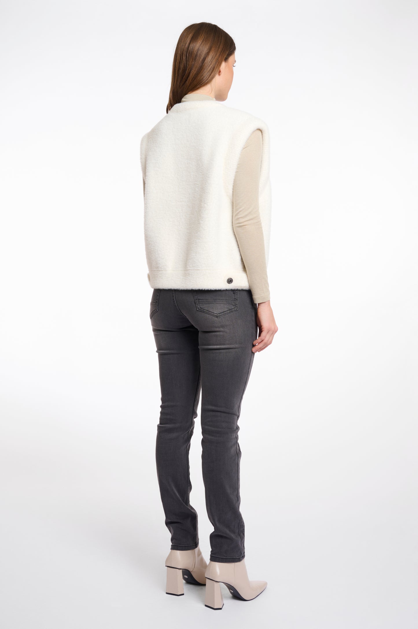 Elona Waistcoat Snow White