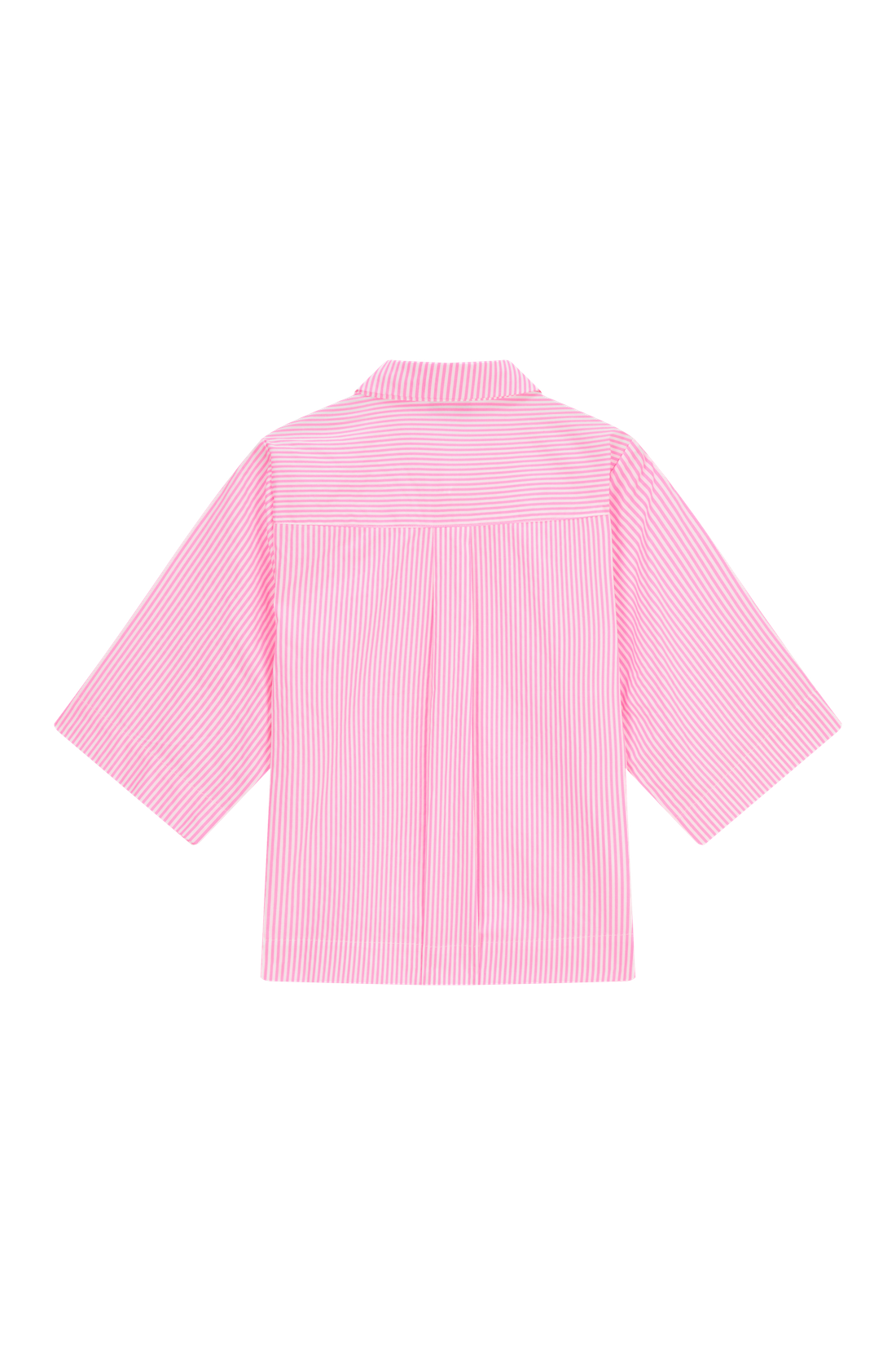 Tanja-L-21-I Pink Shirt with Flowers on the Collar