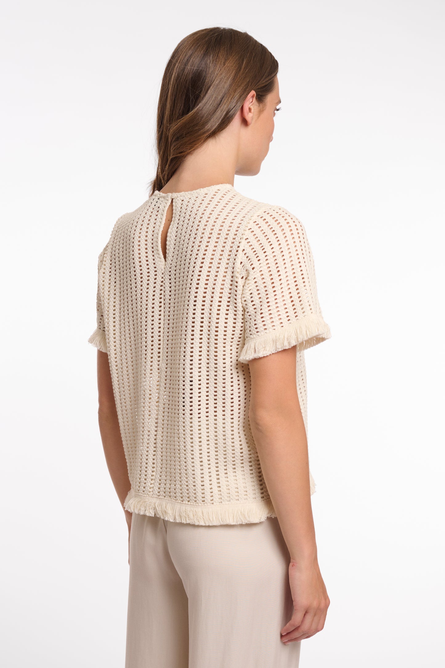 Flora Short Sleeve Top Birch