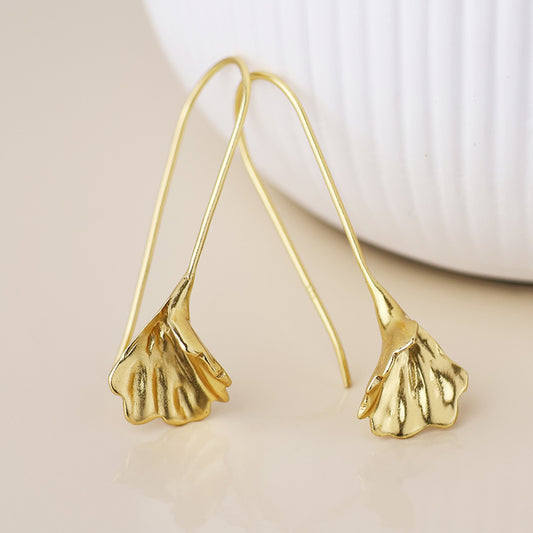 Aureus Gold Plated Botanical Earrings