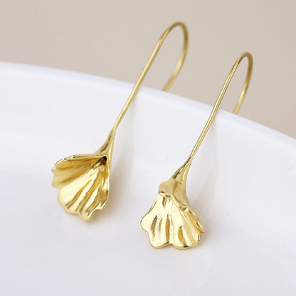 Aureus Gold Plated Botanical Earrings