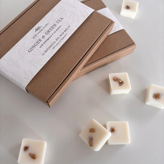 Ginger & Green Tea - 12 Botanical Soy Wax Melts
