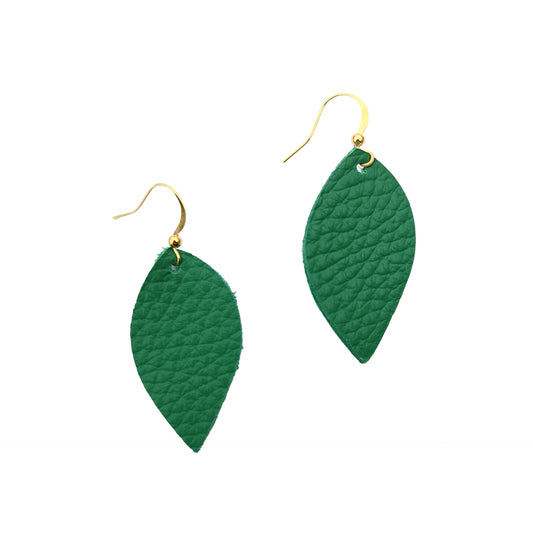 Duilleogin Small Leaf Earrings