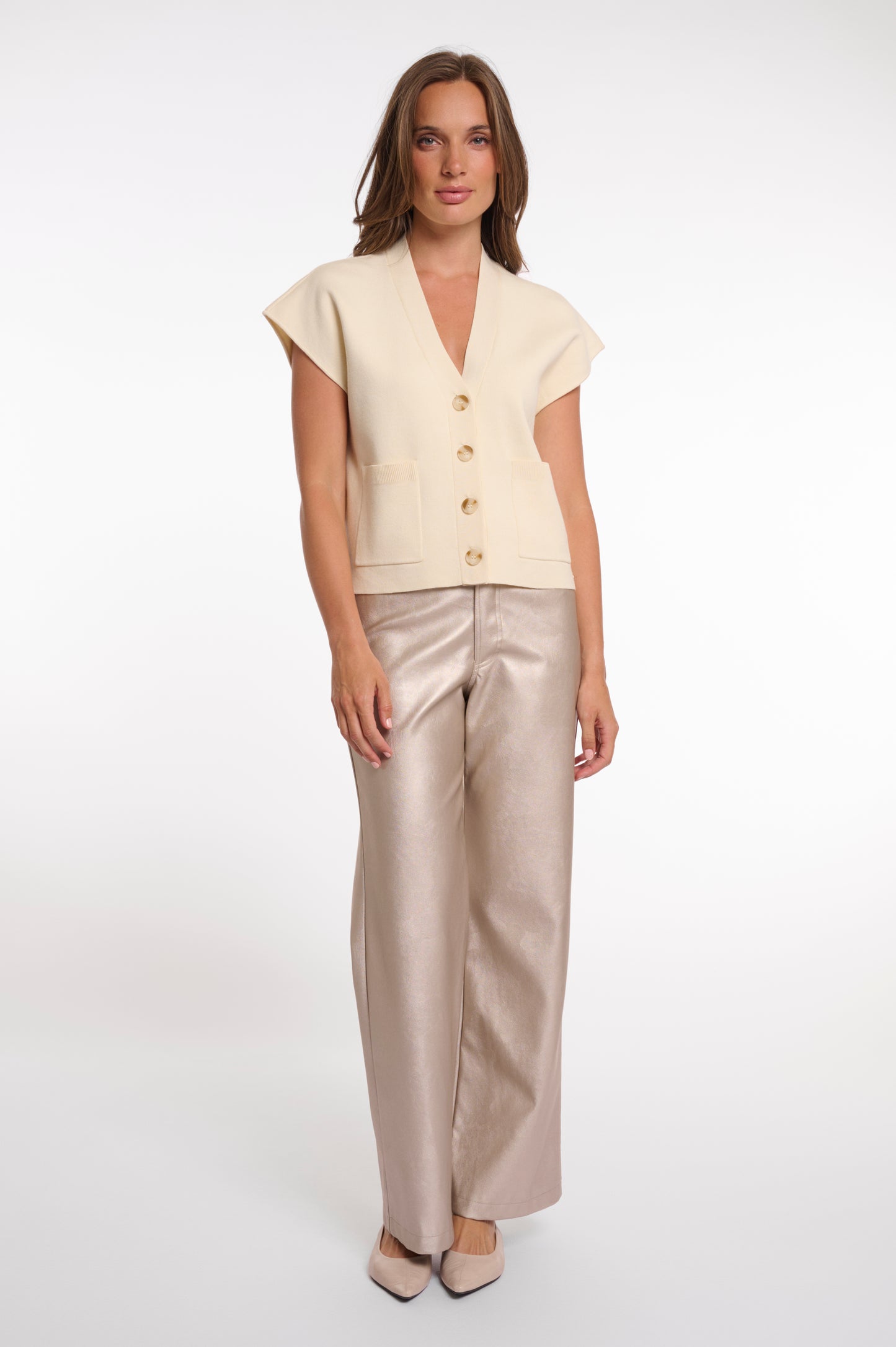 Hagi Waistcoat with Buttons Birch