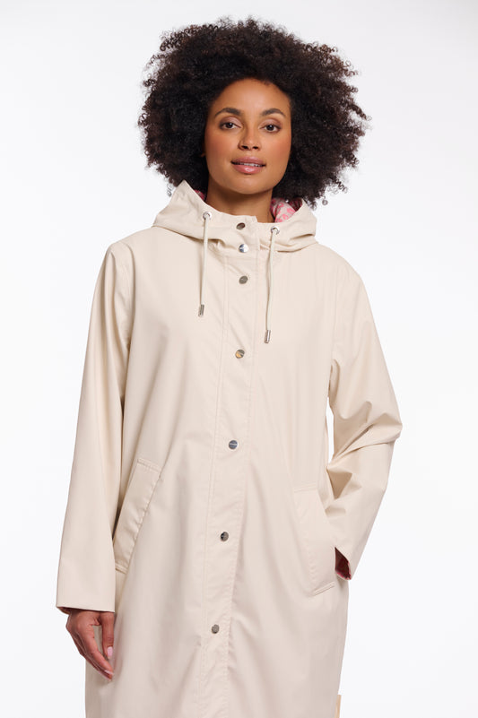 Ishana Reversible Raincoat Birch and Pink Leopard