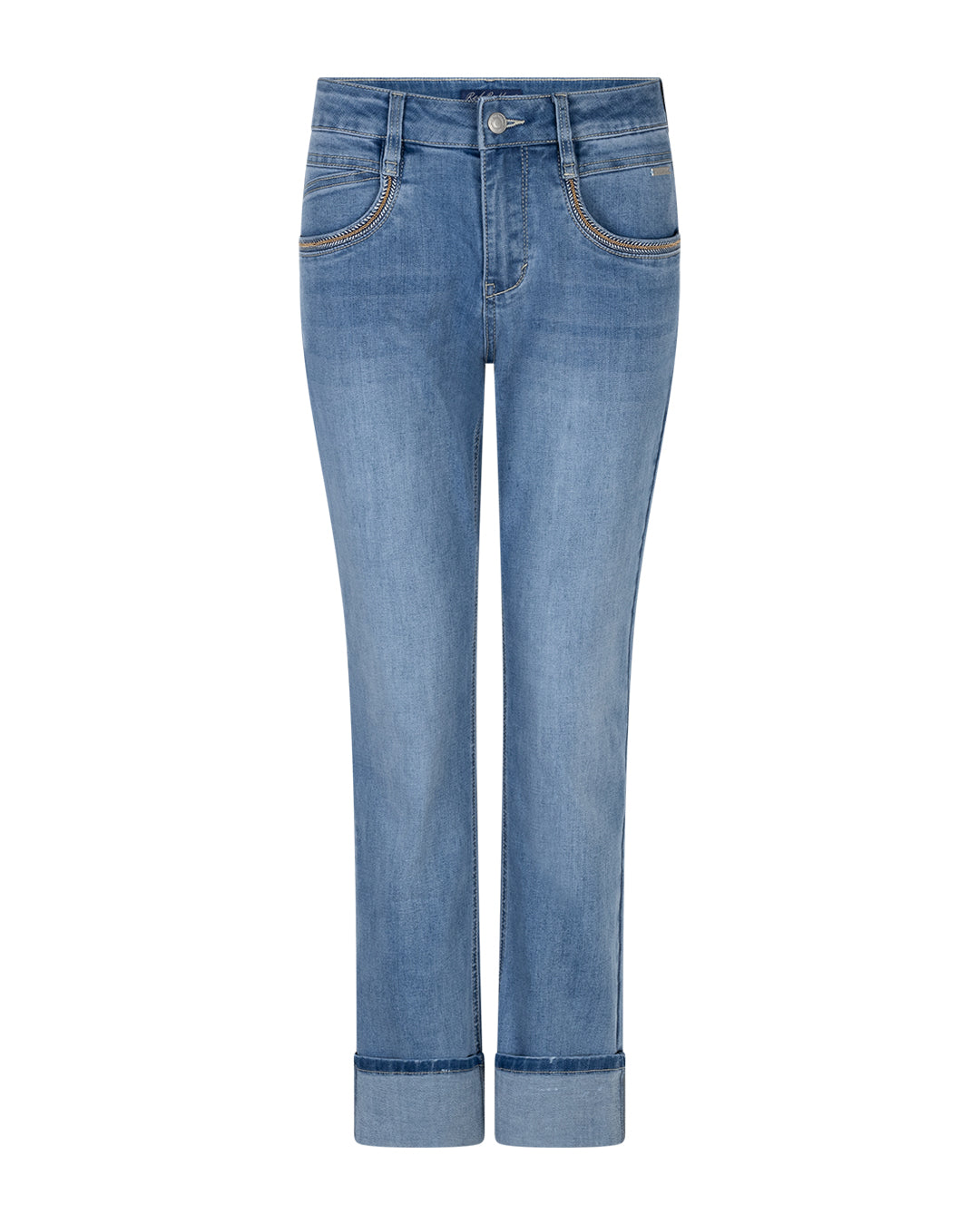 Kate Denim Embroidered Pockets Stoneused Jeans