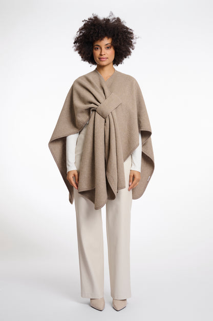 Marwa Woven Cape Toffee