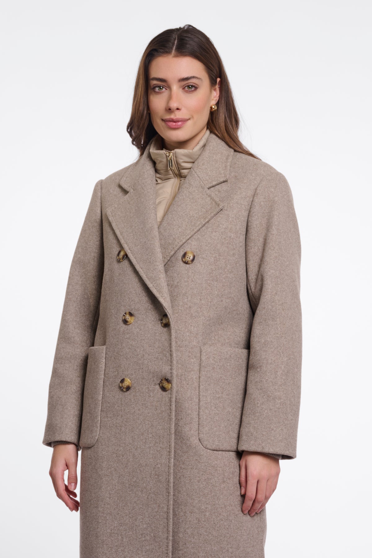 Noomi Coat with Detachable Collar