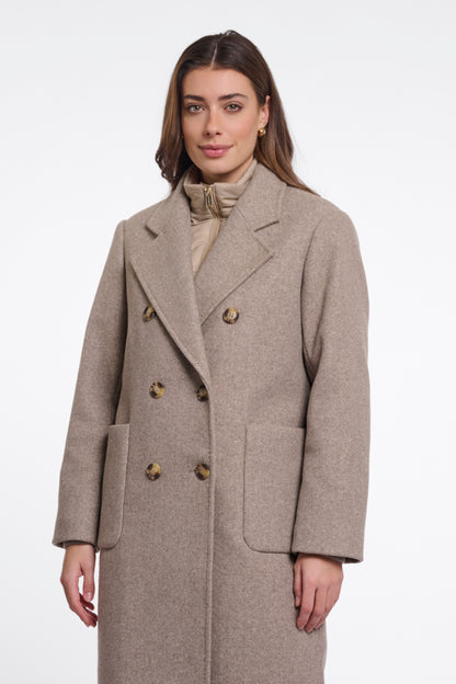 Noomi Coat with Detachable Collar