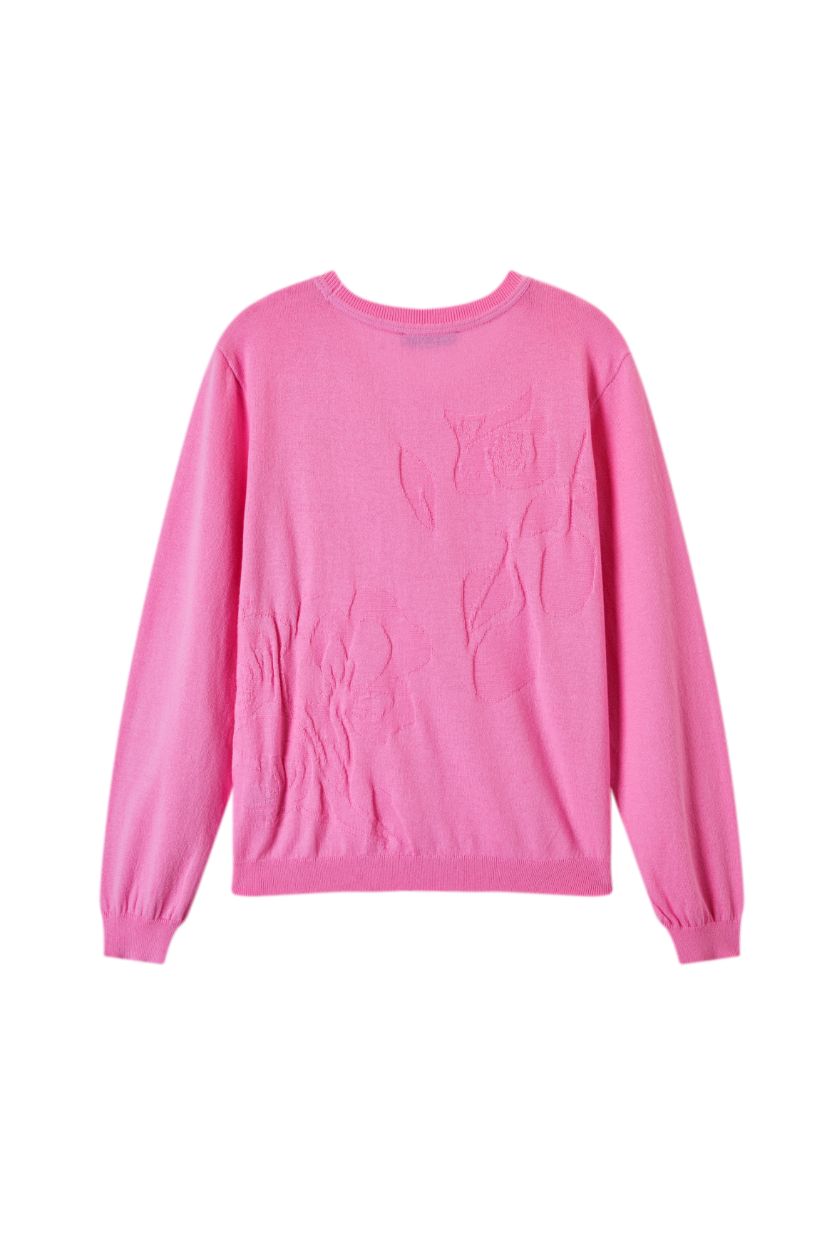 Antonia-L-12-E Pink Plain Flower Jumper