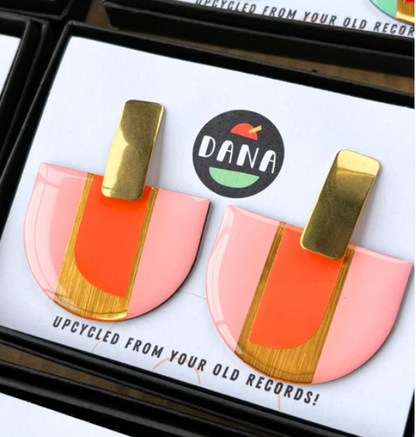 Rosa Earrings  Pink, Orange and Lush Gold