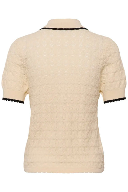 RonetteSZ Polo Cardigan Style Turtledove Top