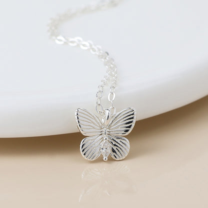 Sterling Silver Butterfly Necklace
