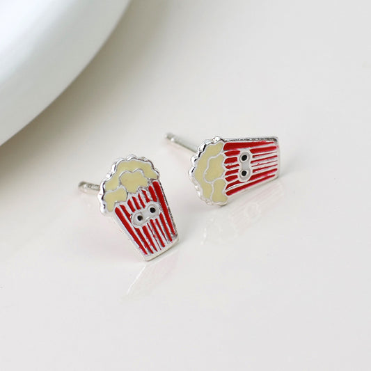 Sterling Silver Popcorn Studs