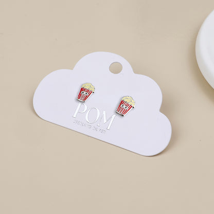 Sterling Silver Popcorn Studs