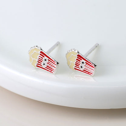 Sterling Silver Popcorn Studs