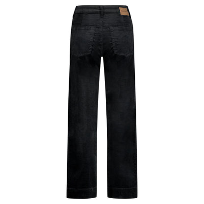 Conny Shiny Cord Inseam Trousers Black
