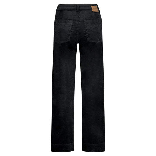 Conny Shiny Cord Inseam Trousers Black