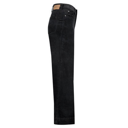Conny Shiny Cord Inseam Trousers Black