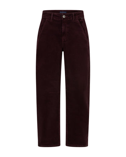 Caitlina 19w Fine Cord Burgundy Trousers L30