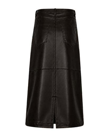 Alina Faux Leather Skirt Espresso