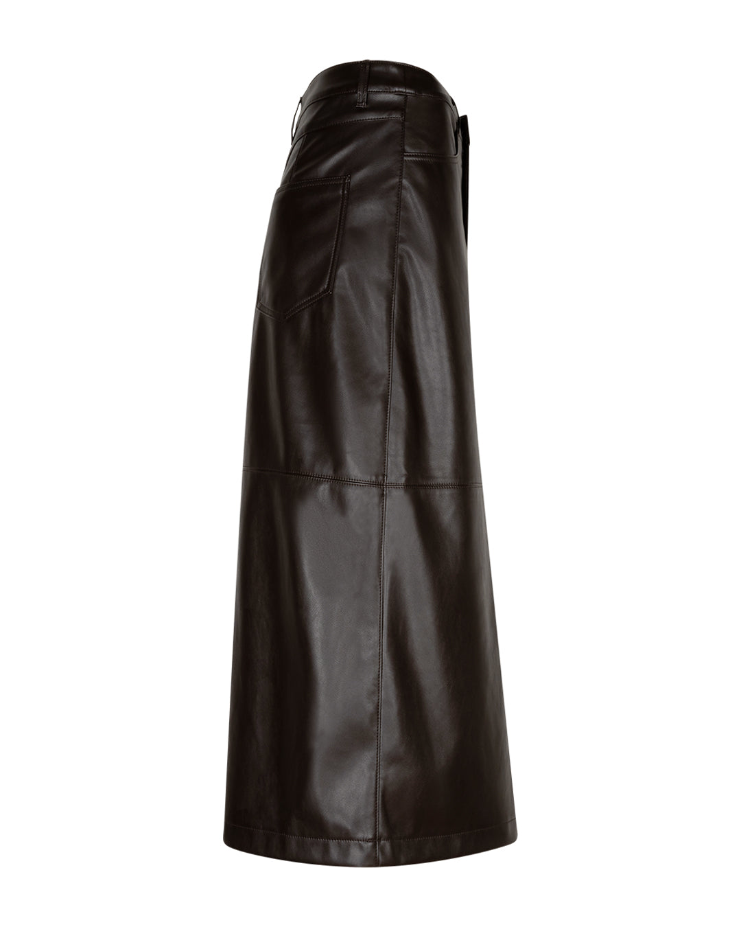 Alina Faux Leather Skirt Espresso