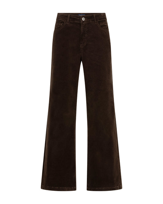 Brielle 19w Fine Cord Espresso Trousers L31