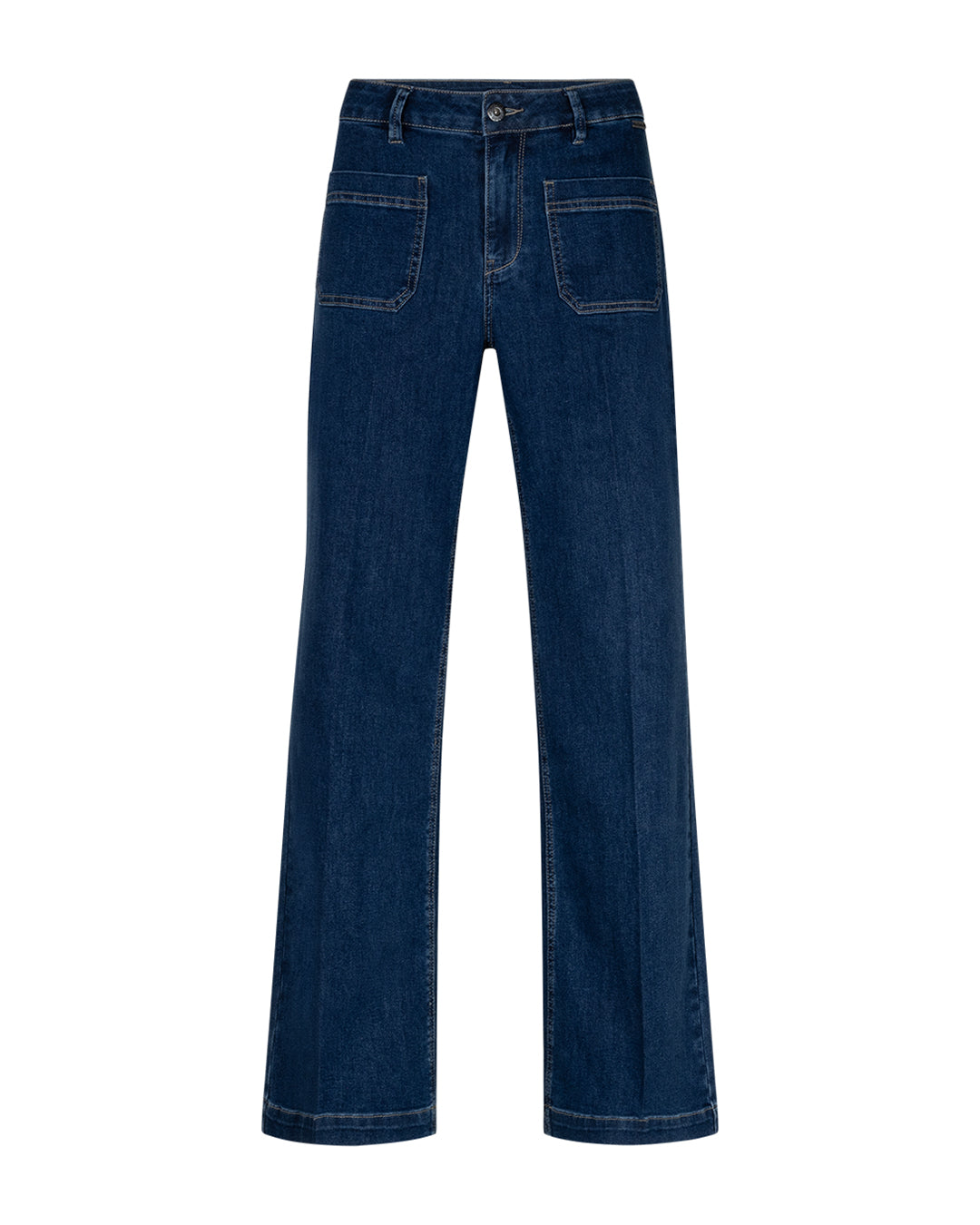 Colette Front Patch Pockets Mid Stone Jeans L31