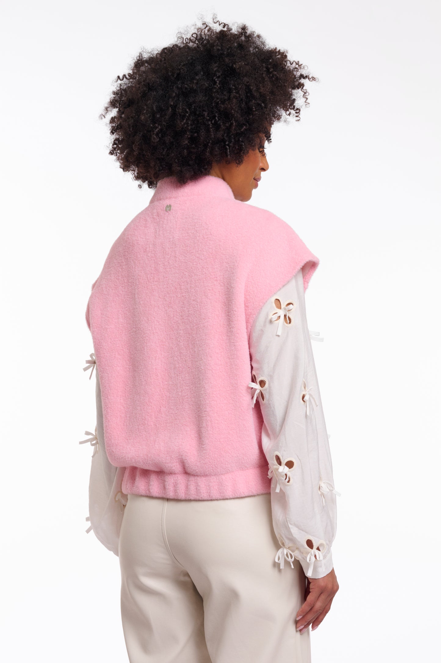 Teuntje Boxy Waistcoat Cotton Candy