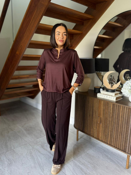 Selani Top Brown