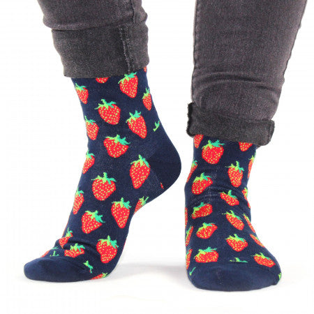 Lucky Pair Socks - Strawberries