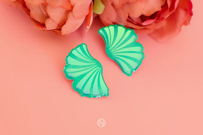 Ginkgo Earrings Blue