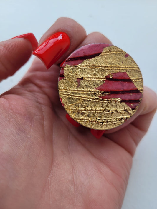 Ró Ring Large Pink & Gold