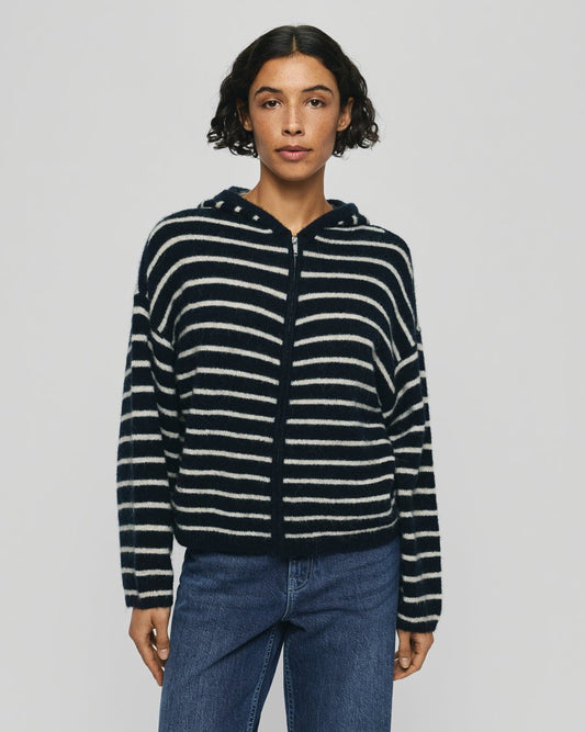 MSCH Jinie Hope Zip Cardigan Sky Cap Oatmeal