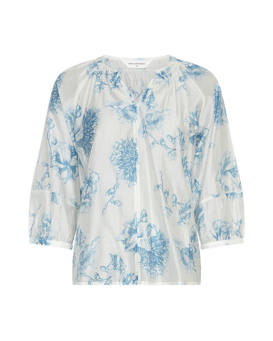 MSCH Evangelia 3/4 Top Blue Flower