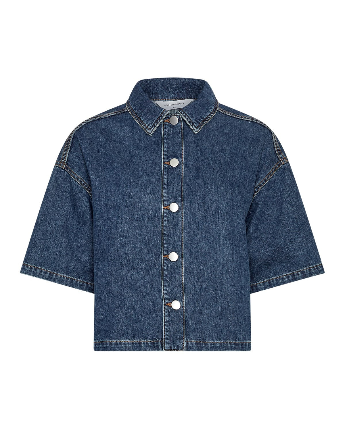MSCH Manna Alena 2/4 Shirt Mid Blue Wash
