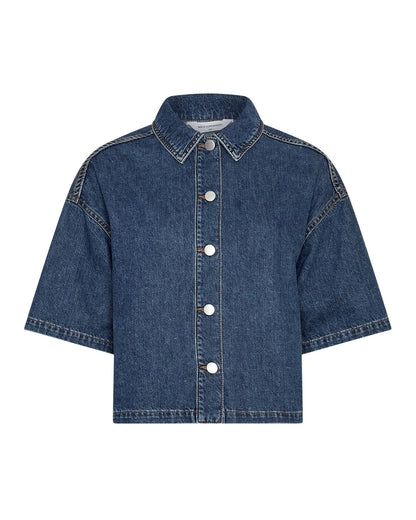 MSCH Manna Alena 2/4 Shirt Mid Blue Wash