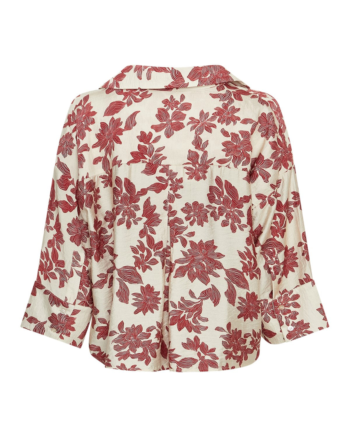 MSCH Vildana 3/4 Shirt AOP Rhubarb Flower